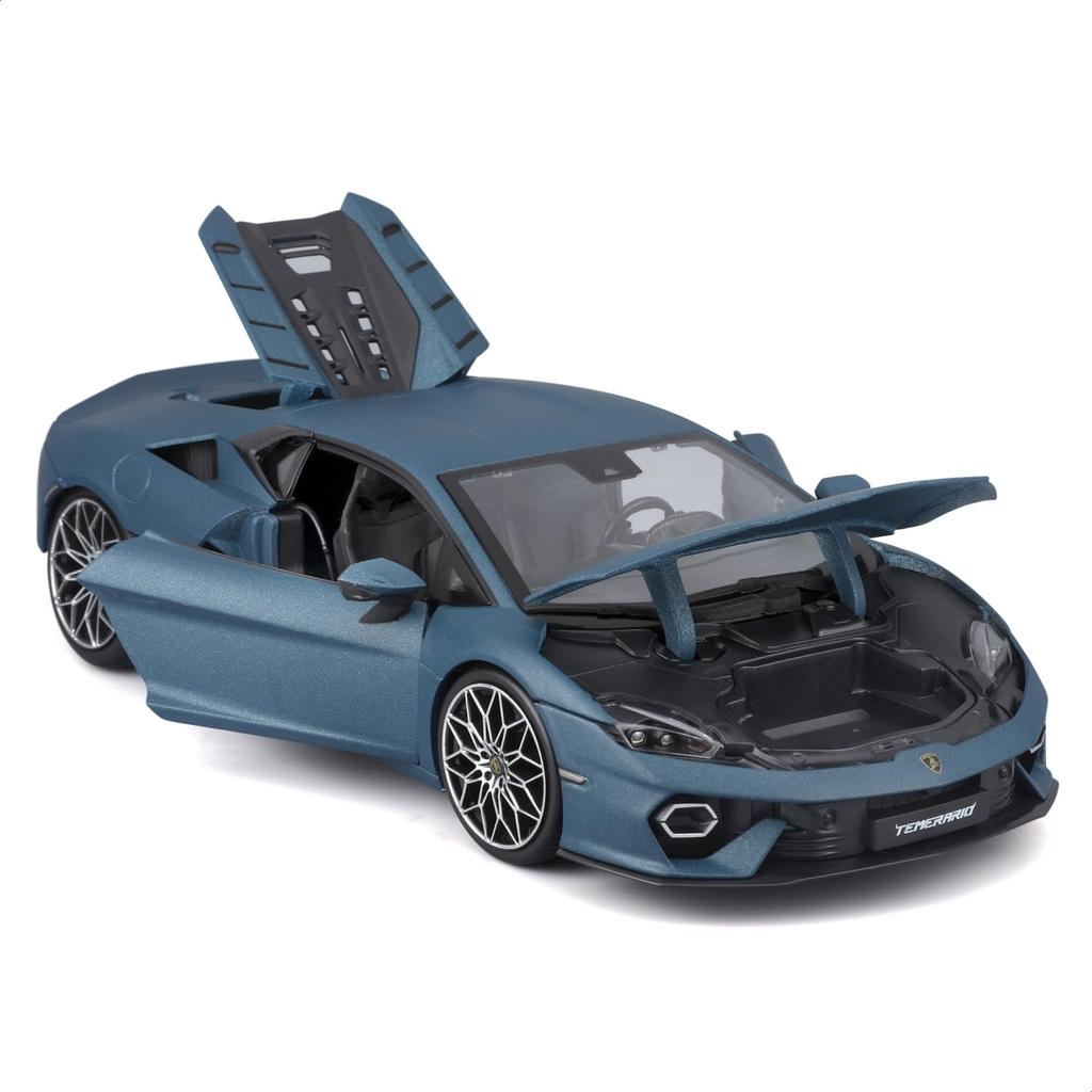 Bburago Масштаб Lamborghini Temerario Синий Литая Модель Машины 1/18 (Готовый продукт) 18-11052BU