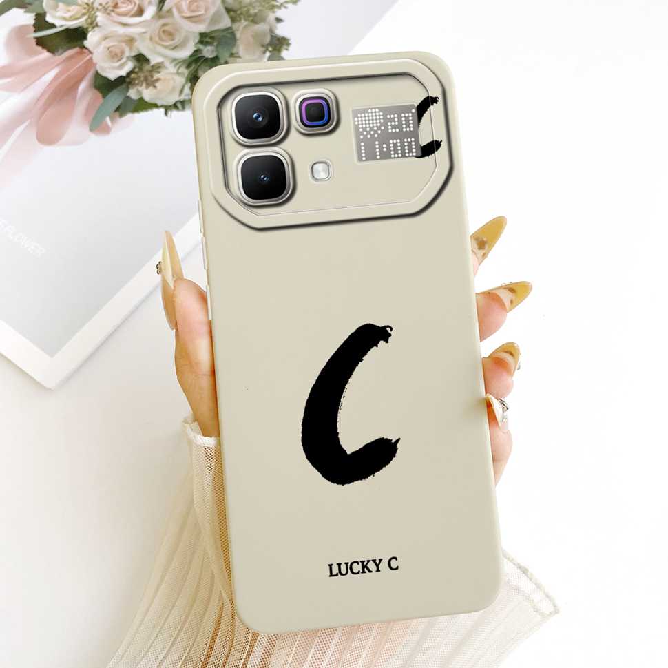 For Infinix Note 60 Pro 5G X6878 Case Simple Printed Lucky Letters Silicone Back Cover For Infinix Note60 5G X6879 6.78" Bumper