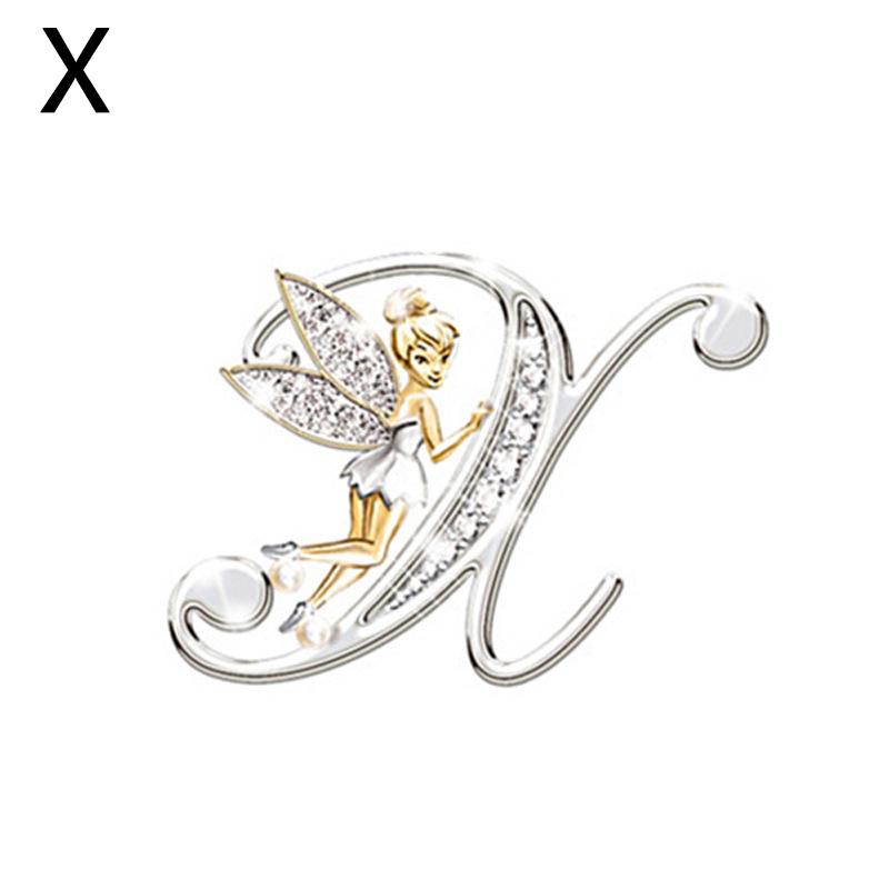 1PC Fashion Brooches Alphabet A-Z Corsage Handmade Gift Exquisite Jewelry Accessories KTY