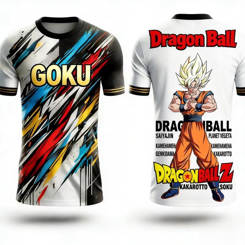 Dragon Ball Z 2026 Гоку Мужские Аниме Футболки Детская Одежда Короткий Рукав