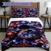 3pcs Duvet Cover Set (1*Duvet Cover + 2*Pillowcase, Without Core), Jujutsu Kaisen Print Bedding Set, Bedroom Decor, All‑Season, Birthday Gift
