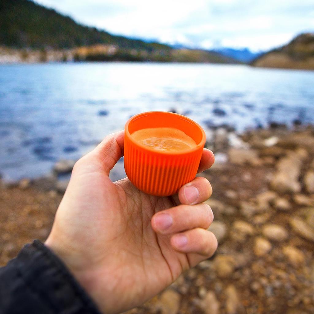 Authentic WACACO Nanopresso Portable Espresso Upgraded Version of the Manual Maximum Pressure of 18 Compatible with Ground Extra Mini Travel Coffee