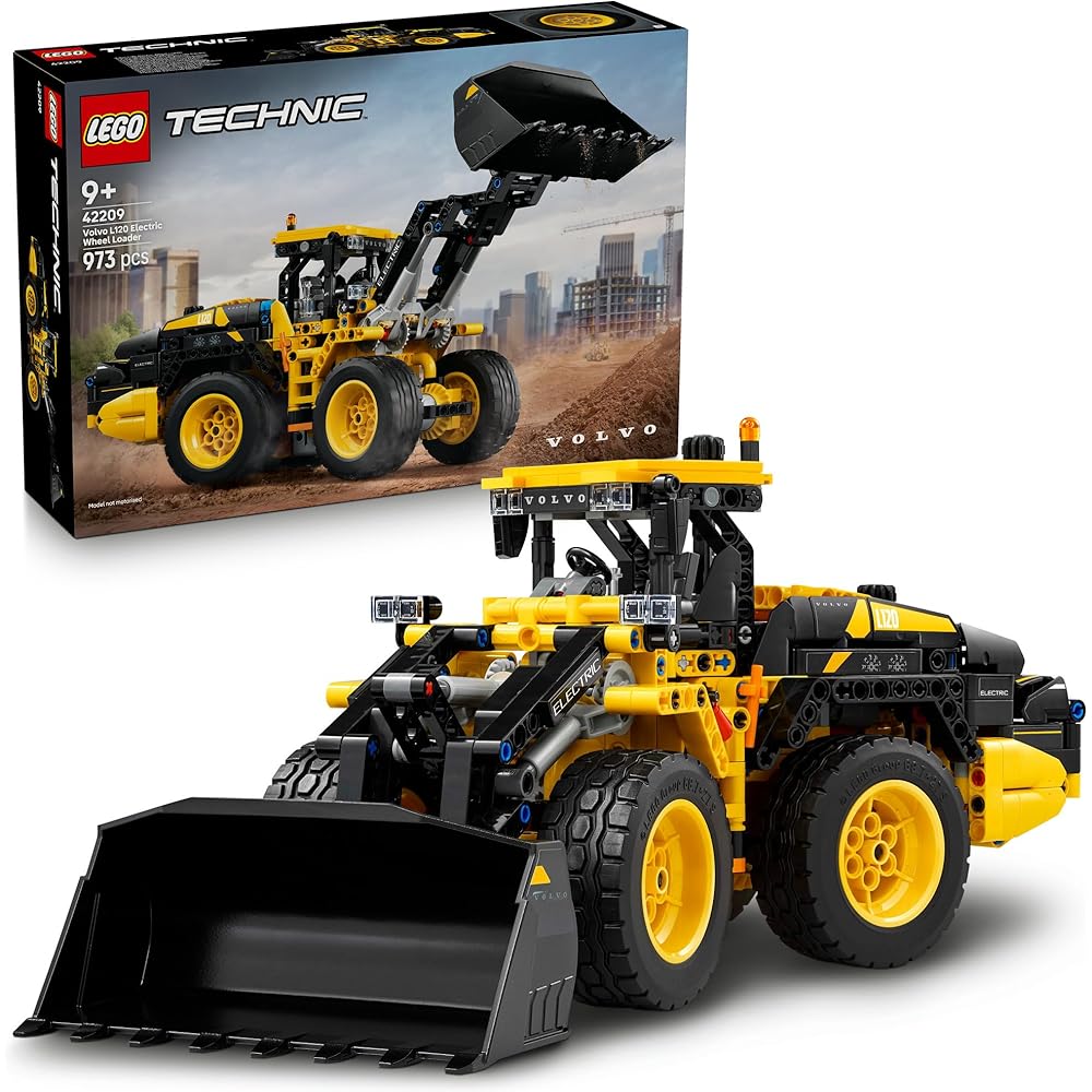 LEGO Technic Volvo L120 Electric Tractor Shovel Toy Building Set for Kids Ages 9-11, Construction Vehicle Model 42209