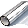 One Way Mirror Window Film Silver Privacy Glass Film Heat Reducing Film Reflective Window Sticker Sun Block Film