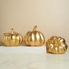 Vintage Halloween Pumpkin Figurine – Resin Decorative Ornament For Holiday And Home Display