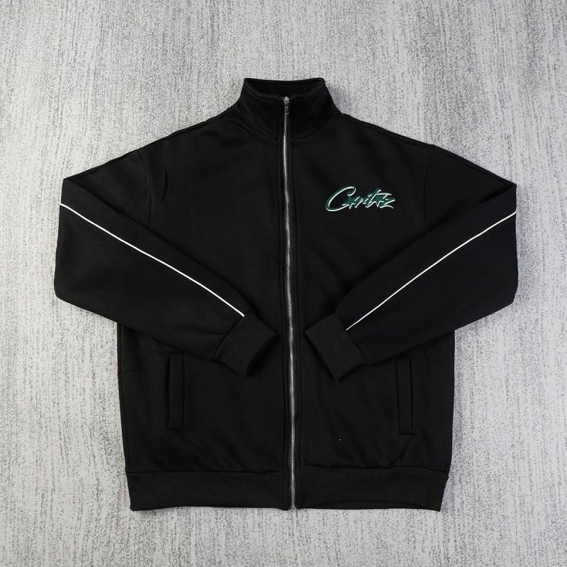 Mens Thickened Hoodless Hip Hop Jacket With Digital Print Zipper Front Loose Fit Winter Casual Outerwear