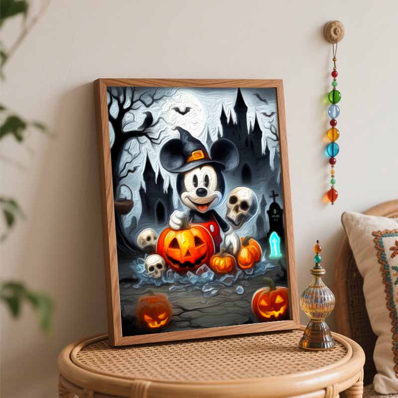 Disney Микки Маус Тыква Масляная краска по номерам Набор для рисования Арт-набор Ручная роспись Домашний декор Подарок
