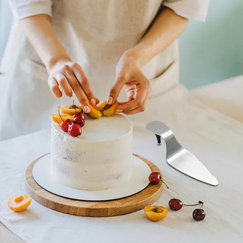 Лопатка для торта Сервировочная лопатка для десертов Резак Кухонные столовые приборы Лопатка для пиццы с эргономичной ручкой Для тортов пирогов пицц десертов