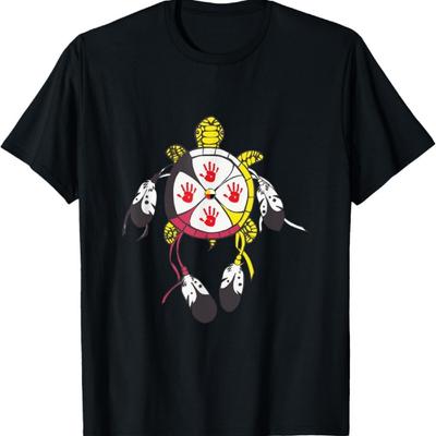 Футболка Колесо Медицины MMIW Коренной американец черепаха