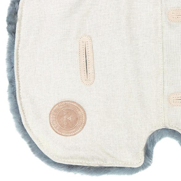 Sheepskin stroller insert, ash grey