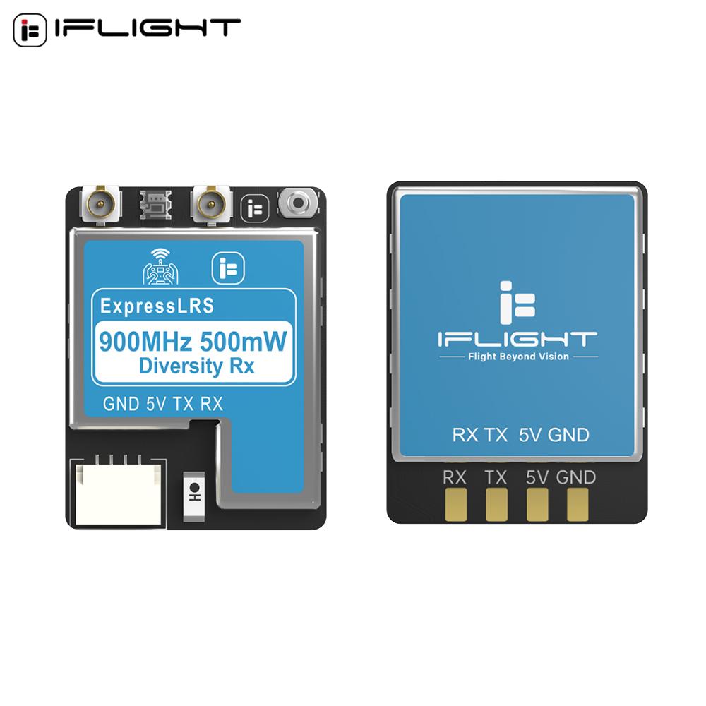 IFlight 2.4GHz/900MHz ExpressLRS ELRS True Diversity Receiver Dual-antenna Diversity Long Range Receiver