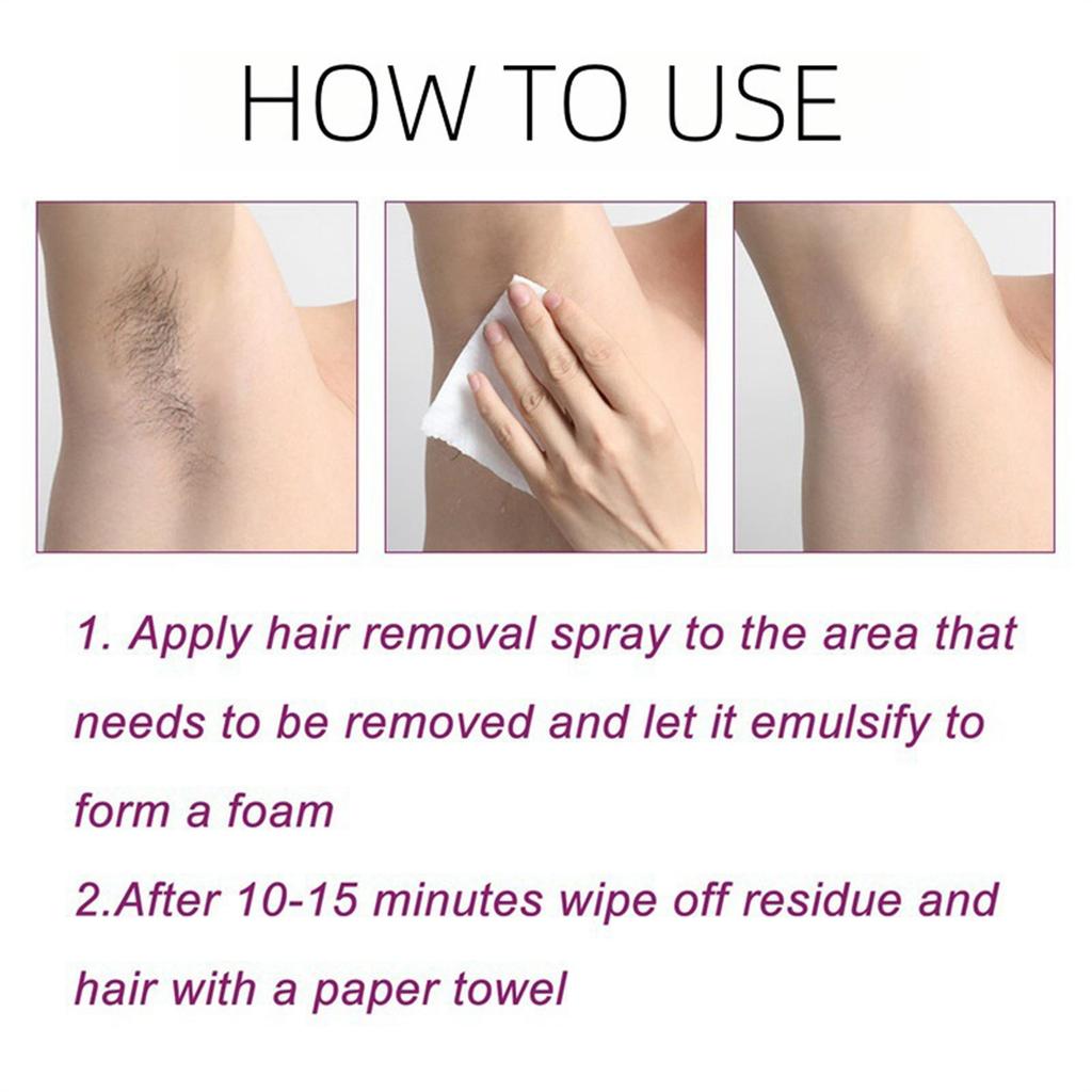 Спрей для удаления волос, спрей для удаления волос, бережное удаление волос подходит как для мужчин, так и для женщин, 220 мл