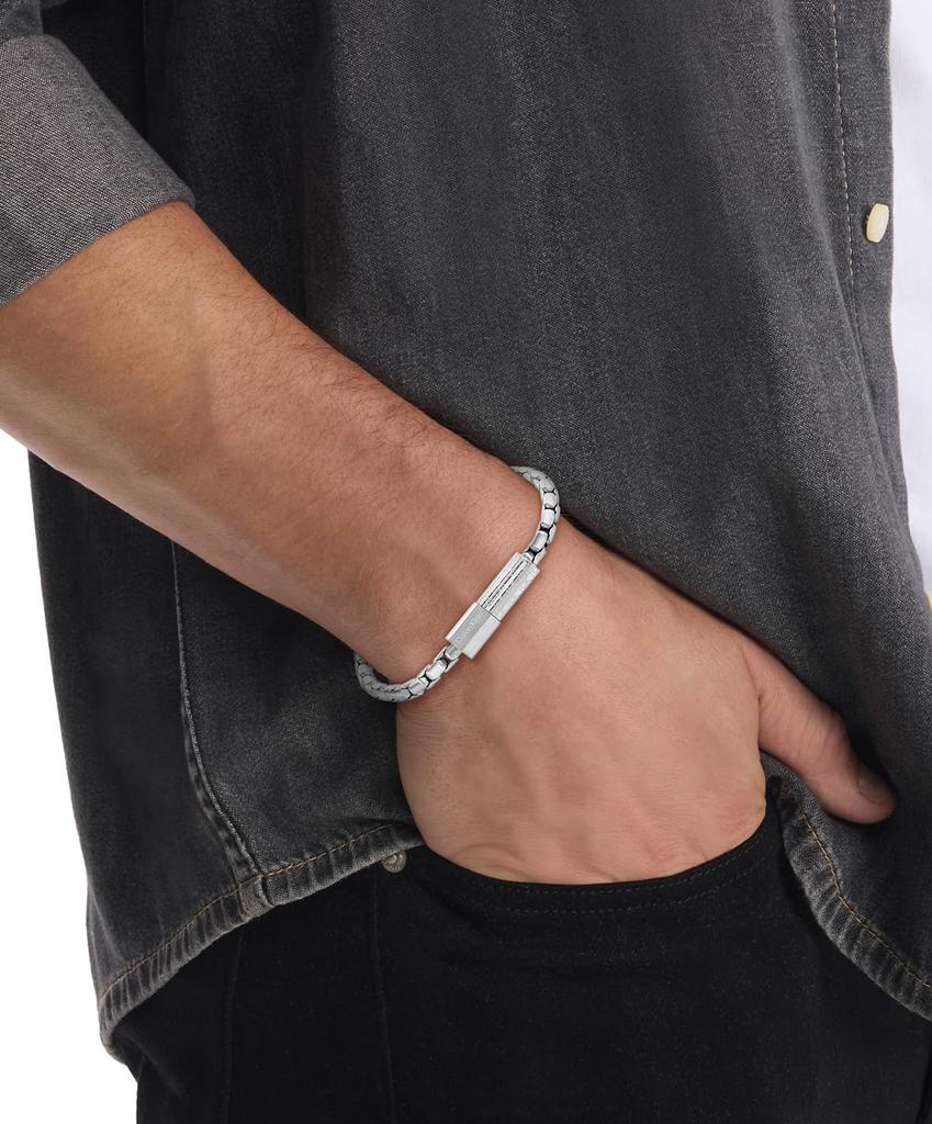 Bracelet CONTOURED BARREL Stainless Steel 35100094 [Calvin Klein][Authorized Import] Men's