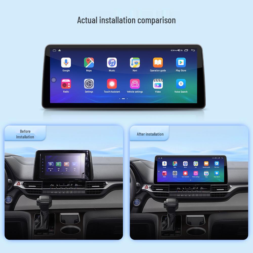 2024 Toyota Sienna 12,3-дюймовый 2K сенсорный Android автомобильный дисплей Поддержка