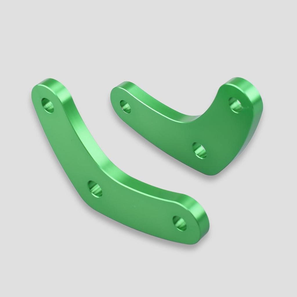 Комплект занижения мотоцикла HRuizq для Kawasaki Ninja 650, Z650 и Z650RS (Все модели) - Улучшает досягаемость ногами, включает задние рычаги занижения (зеленый)