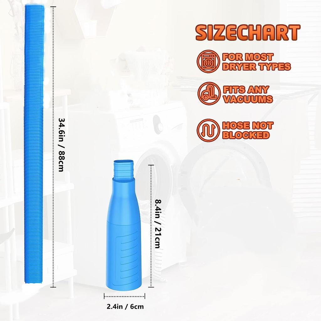 1pc Dryer Vent Cleaner Accessory, Vacuum Hose Attachment, Dryer Vent Hose Brush Lint Trap For Deep Cleaning, Fire Prevention