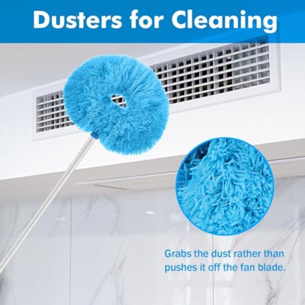 Multifunctional Ceiling Fan Cleaner Duster with Extension Pole Ceiling Duster for Home