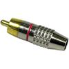 Conwork RCA Штекер Без Пайки, 2 шт. RCA Мужской Штекер Винтовой Аудио Видео Встроенный Jack Адаптер Позолоченный