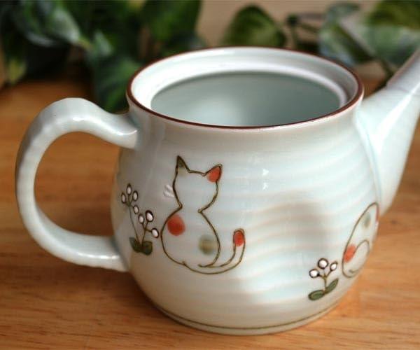 Котелок Arita Ware Чайник Милый Подарок Сделано в Японии Сувенир Товары для кошек Японский Кот