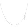 Platinum Chain Necklace Pt850 Azuki Width Maximum 45cm Length Adjustable [Lara Christie] 1.35mm Approx. 3.8g Lc97-0034