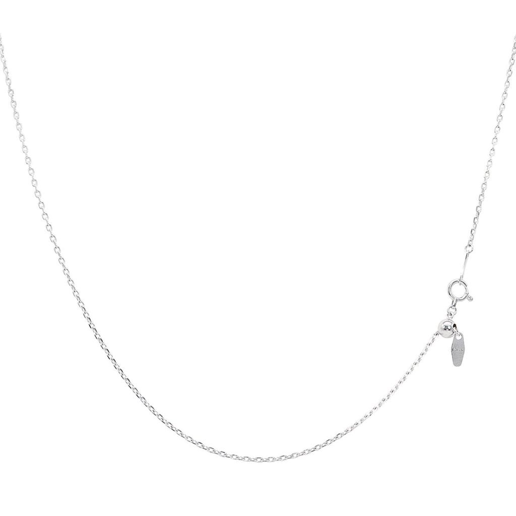 Platinum Chain Necklace Pt850 Azuki Width Maximum 45cm Length Adjustable [Lara Christie] 1.35mm Approx. 3.8g Lc97-0034