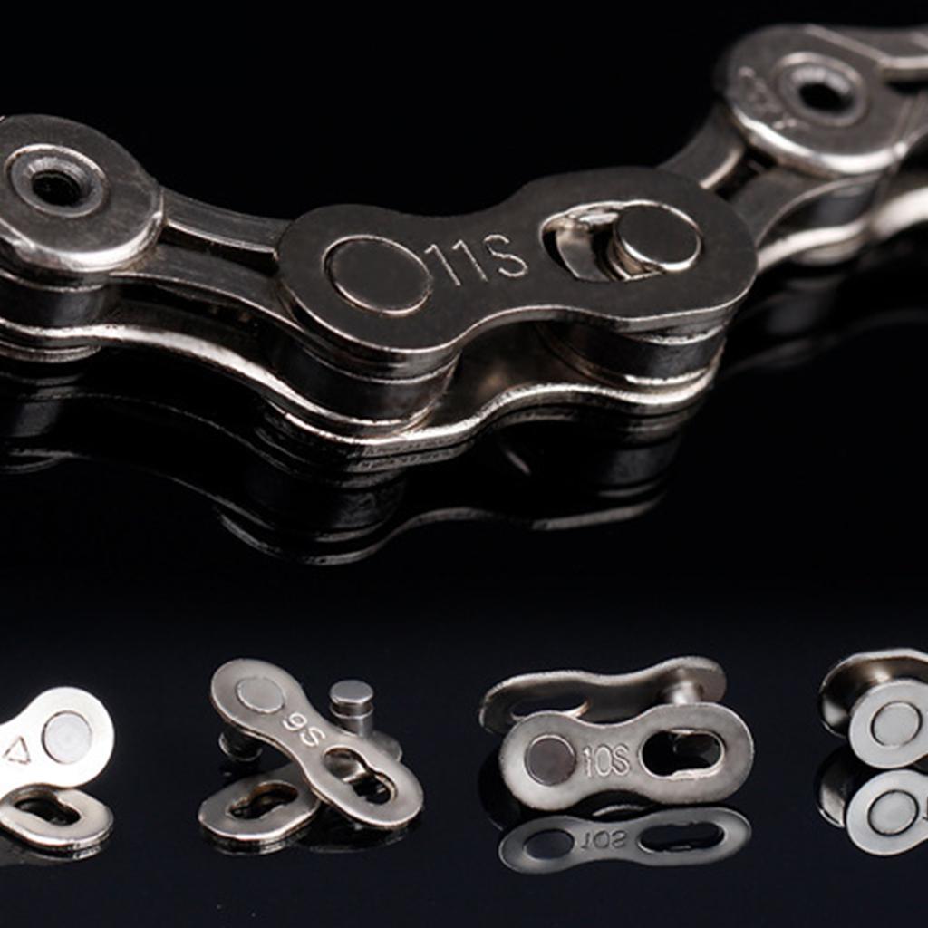 1Pair Bicycles Chain Quick Link Connector Joints Road Bike Chain Missing Quick Button Connect for 6/7/8/9/10/11/12 Speed