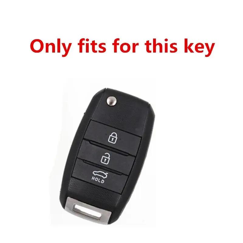 Zinc Alloy Leather Car Key Case Cover Shell For Kia Carens Ceed Rio 3 Sportage Optima Sorento Cerato Soul Forte Seltos Sid K2 K3