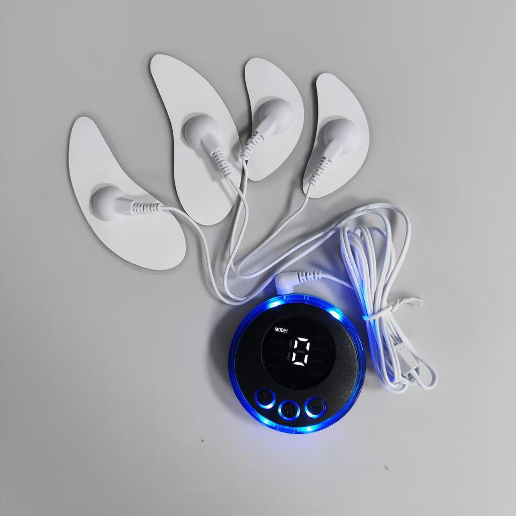 Трансграничный умный EMS патч для массажа лица, низкочастотная вибрация, косметический прибор