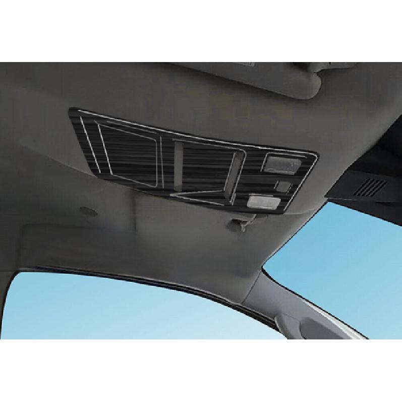 Front Reading Light Switch Cover Trim 2* For Ford Ranger 23-24 Black Wood Grain