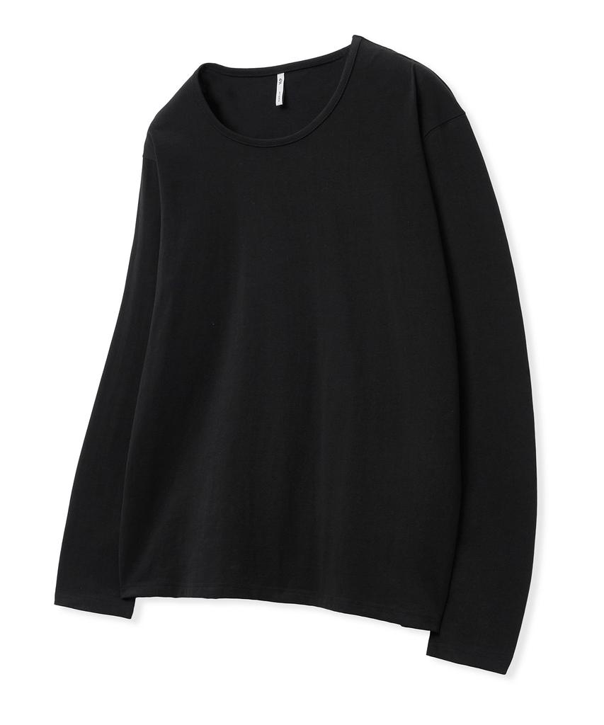 WEST GRAND BOULEVARD [2Pack] Semi-Over Silket Cotton U-Neck Long Sleeve (5 Colors)
