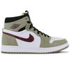 1 MID ZOOM CMFT - Barcelona Patterns - Men's Sneakers Leather Neutral-Olive CT0978-203 Sports Basketball Shoes ORIGINAL
