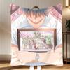 classic anime CLANNAD Throw Soft Coral Fleece Blanket 310gsm Fluffy Warm Throw for Sofa Bed Couch Bedroom Decor