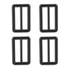 10 шт. Трехщелевые пряжки 4,8x3 см Сплав Застежки-слайдеры для ремней сумок стропы Стропа DIY Поделки Черный