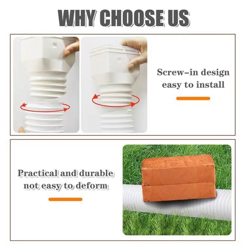 С винтами Расширитель водосточной трубы Расширитель для отвода дождевой воды Соединитель Домашний желоб