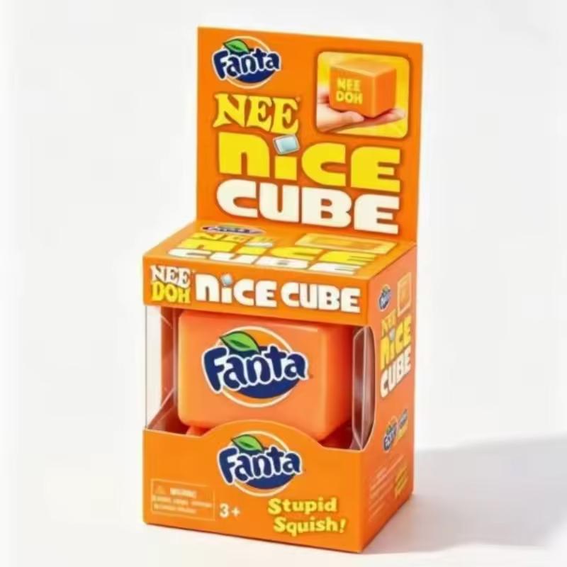 Schylling NeeDoh Nice Cube Сенсорная игрушка-сквиш с супер-плотной текстурой для снятия стресса и тревоги Сенсорный инструмент Игрушки-антистресс