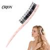 Three Row Hair Brush Snake Shape 3-Row Boar Bristle Brush, Anti Static Teasing Comb Women Accessories for & Kids, Professional Styling Tool Smoothing