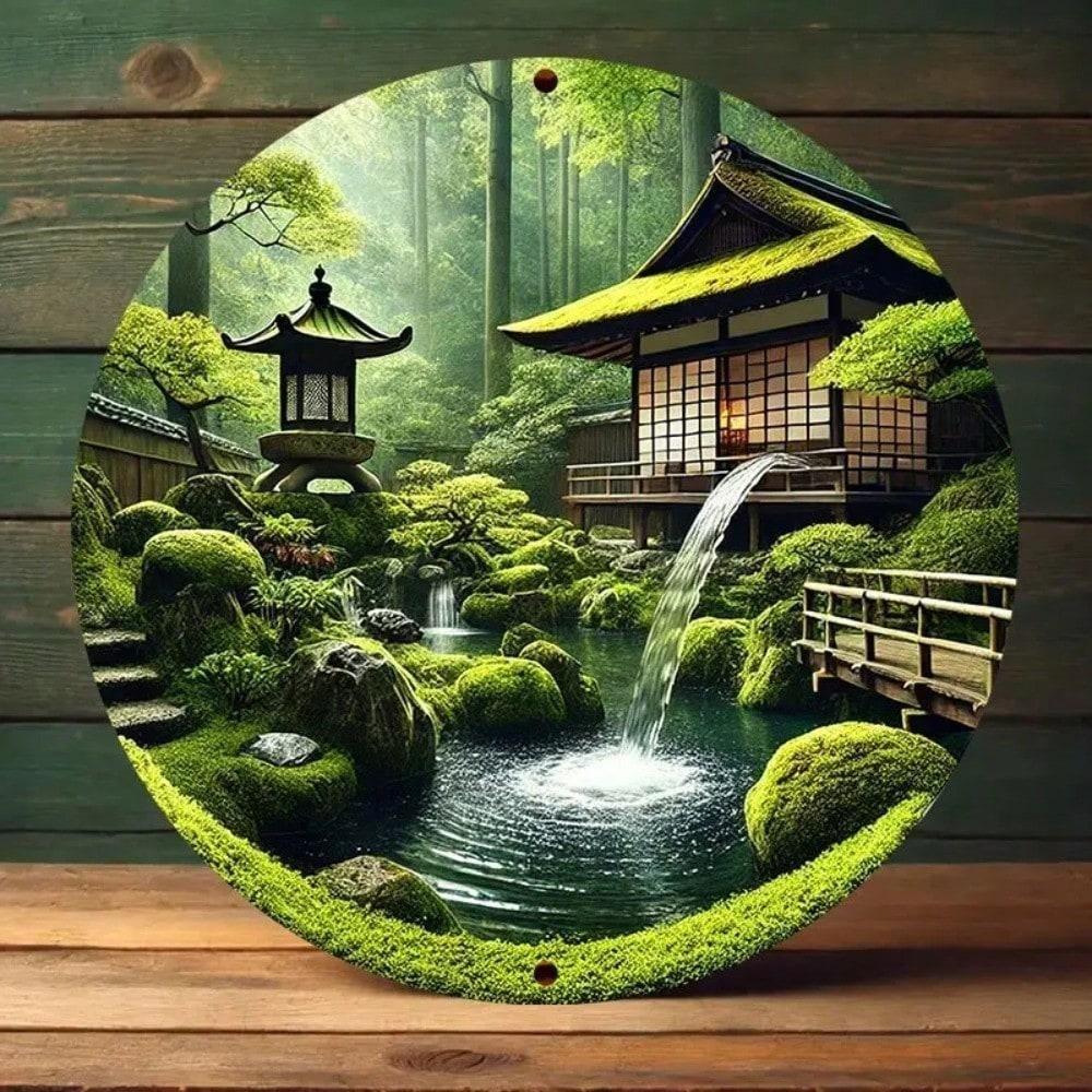 Vintage Metal Wall Basket with Artificial Apples and Checkered Linen, Farmhouse Kitchen Fruit Holder