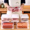 350ml Transparent Frozen Meat Box Storage Box Food Grade Fruit Freezing Multifunctional Refrigerator Special Sealed Fresh-Keeping Box YLE533