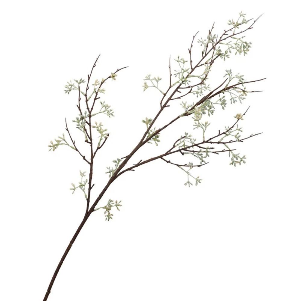 Handmade Artificial Eucalyptus Berries Green Plants Plastic Eucalyptus Nut Branch Floral Arrangement Real Touch Fake Plants