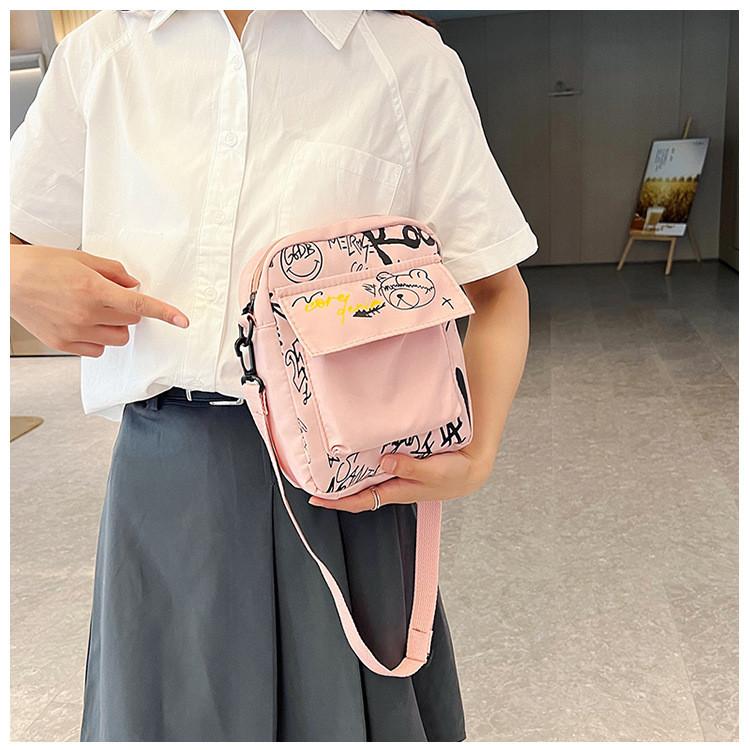 Crafty Small Crossbody Bag With Nylon Material For Daily Casual Use