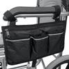 Cross-Border Bag Bag B Storage Wheelchair Side Storage With Reflective Bag Strip Wheelchair Hanging Armrest Multi-Pocket Storage