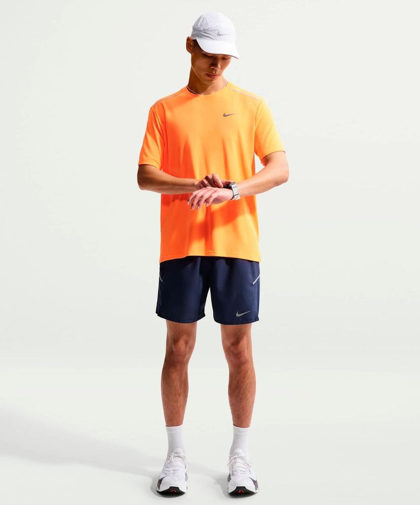 Nike Беговые шорты Miler Dry-Fit 5 дюймов с подкладкой-бриф M - Темно-синий / If2061-410