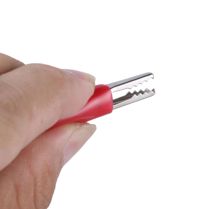 Кабель с вилкой питания на зажимы-крокодилы Двойные зажимы-крокодилы Кабель для проверки питания 2 штекера на 2 зажима Длина кабеля 1 м