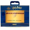 Harry Potter semi Precious stone bracelet with sterling silver Lightning bolt & Glasses charm