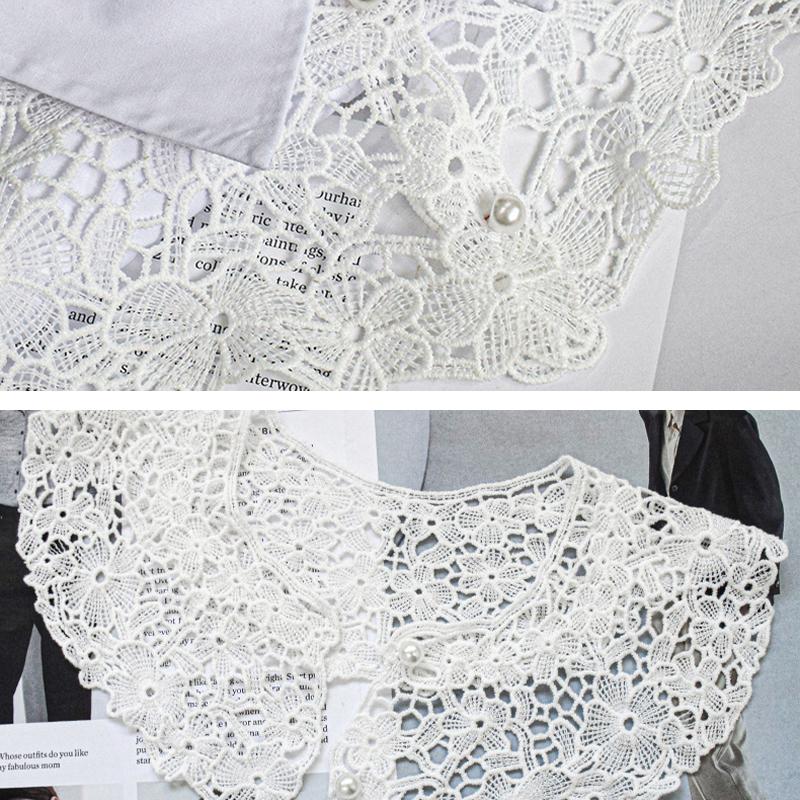 Женский аксессуар для девочек, ажурный воротник, облако на плечах, кружевная шаль, накладной воротник, баска, система Ming