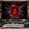 Wall Hanging Tapestry Custom NameNottingham Forest Pattern Personalized Printed Fabric Wall Decor