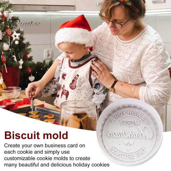 Рождественские штампы для печенья 3D персонализированные помадка глазурь украшение патока кекс резаки выпечка подарок для начинающих семья