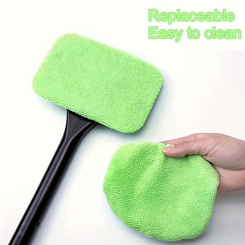 1pc, Long Handle Car Window Windshield Cleaner Brush Kit - Easy To Use Wipe Tool For Cleaning And Protecting Your Windshield