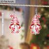 2D Flat Christmas Pink Gnome Candy Cane Dangle Earrings, Lightweight Acrylic Material,  Ideal for Party Gifts, Jewelry, and Christmas Gifts.