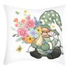 Fashionable Spring Flower Spring Elements Pillow Cover Linen Flower Cushion Pillow Cover